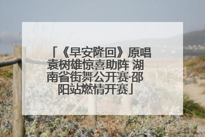 《早安隆回》原唱袁树雄惊喜助阵 湖南省街舞公开赛·邵阳站燃情开赛