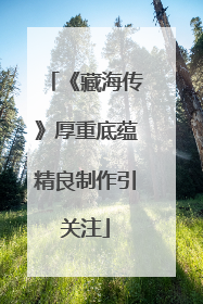 《藏海传》厚重底蕴精良制作引关注