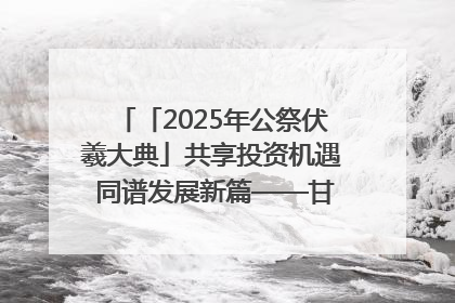 「2025年公祭伏羲大典」共享投资机遇 同谱发展新篇——甘肃省文旅产业链招商引资推介会侧记