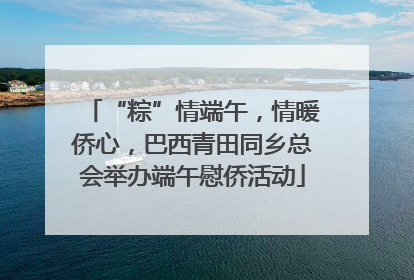 “粽”情端午，情暖侨心，巴西青田同乡总会举办端午慰侨活动