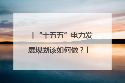 “十五五”电力发展规划该如何做？