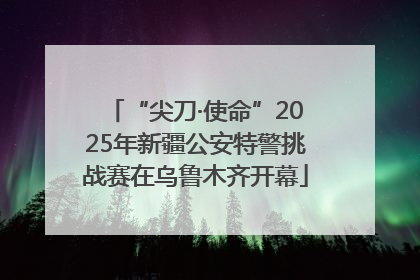“尖刀·使命”2025年新疆公安特警挑战赛在乌鲁木齐开幕