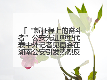 “新征程上的奋斗者”公安先进典型代表中外记者见面会在湖南公安引发热烈反响(二)