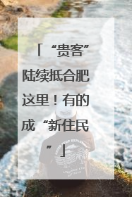 “贵客”陆续抵合肥这里！有的成“新住民”
