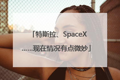 特斯拉、SpaceX……现在情况有点微妙