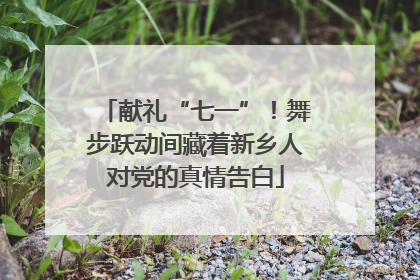 献礼“七一”！舞步跃动间藏着新乡人对党的真情告白