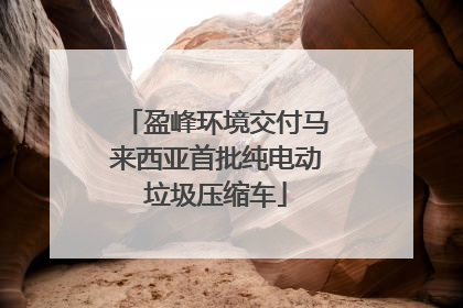盈峰环境交付马来西亚首批纯电动垃圾压缩车