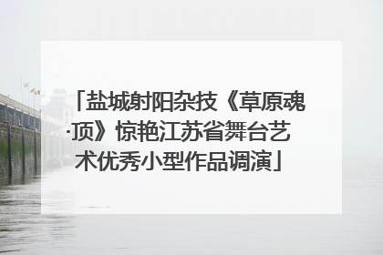 盐城射阳杂技《草原魂·顶》惊艳江苏省舞台艺术优秀小型作品调演