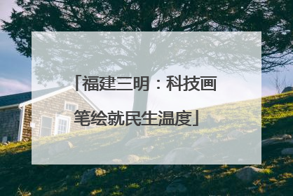 福建三明：科技画笔绘就民生温度