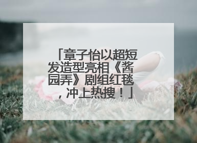 章子怡以超短发造型亮相《酱园弄》剧组红毯，冲上热搜！