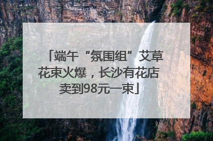 端午“氛围组”艾草花束火爆，长沙有花店卖到98元一束
