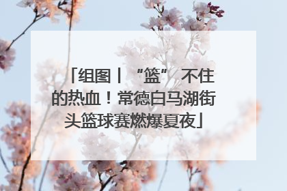 组图丨“篮” 不住的热血！常德白马湖街头篮球赛燃爆夏夜