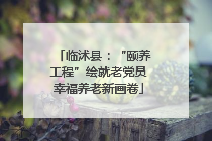 临沭县：“颐养工程”绘就老党员幸福养老新画卷