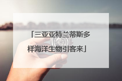 三亚亚特兰蒂斯多样海洋生物引客来