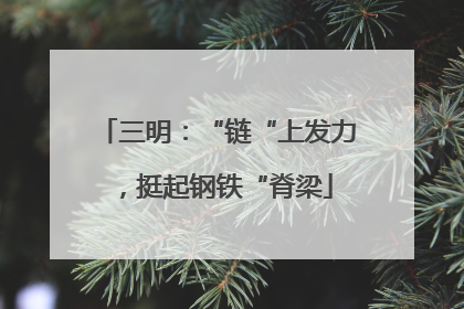 三明：“链“上发力，挺起钢铁“脊梁