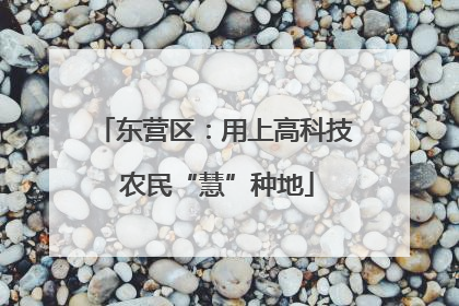 东营区：用上高科技 农民“慧”种地