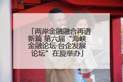两岸金融融合再谱新篇 第六届“海峡金融论坛·台企发展论坛”在厦举办