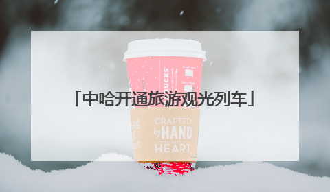 中哈开通旅游观光列车