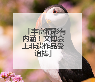 丰富精彩有内涵！文博会上非遗作品受追捧