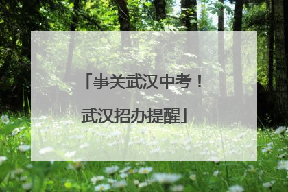 事关武汉中考！武汉招办提醒