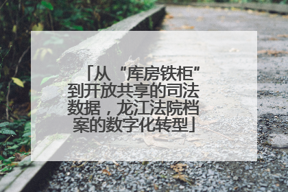 从“库房铁柜”到开放共享的司法数据，龙江法院档案的数字化转型
