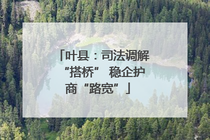 叶县：司法调解“搭桥” 稳企护商“路宽”