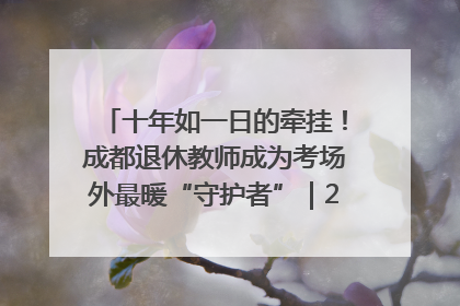 十年如一日的牵挂！成都退休教师成为考场外最暖“守护者”｜2025四川高考