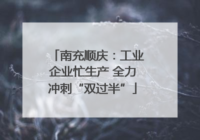 南充顺庆：工业企业忙生产 全力冲刺“双过半”