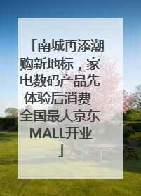 南城再添潮购新地标，家电数码产品先体验后消费 全国最大京东MALL开业