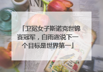 卫冕女子斯诺克世锦赛冠军，白雨露说下一个目标是世界第一