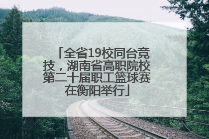 全省19校同台竞技，湖南省高职院校第二十届职工篮球赛在衡阳举行