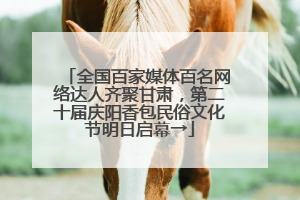 全国百家媒体百名网络达人齐聚甘肃，第二十届庆阳香包民俗文化节明日启幕→