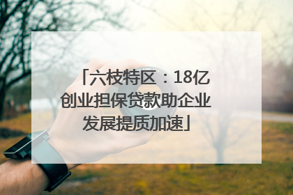 六枝特区：18亿创业担保贷款助企业发展提质加速
