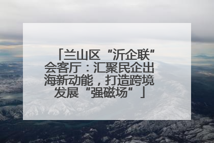 兰山区“沂企联”会客厅：汇聚民企出海新动能，打造跨境发展“强磁场”