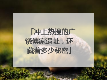 冲上热搜的广饶傅家遗址，还藏着多少秘密
