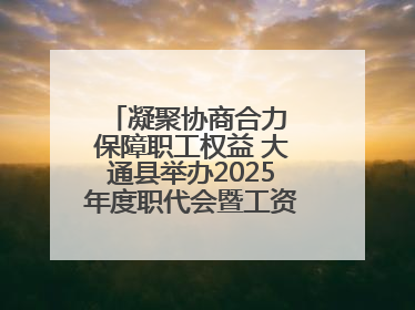 凝聚协商合力 保障职工权益 大通县举办2025年度职代会暨工资集体协商现场观摩交流活动