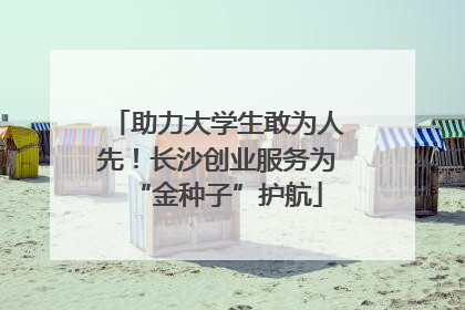 助力大学生敢为人先！长沙创业服务为“金种子”护航