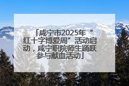 咸宁市2025年“红十字博爱周”活动启动，咸宁职院师生踊跃参与献血活动