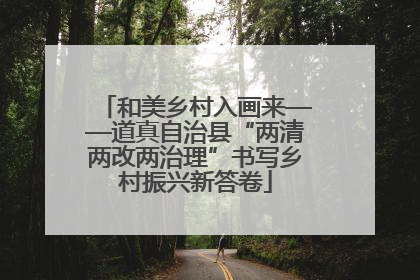 和美乡村入画来——道真自治县“两清两改两治理”书写乡村振兴新答卷