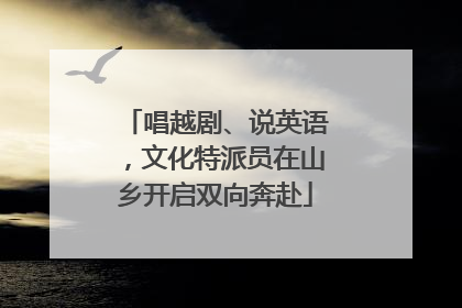 唱越剧、说英语，文化特派员在山乡开启双向奔赴