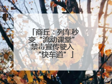 商丘：列车秒变“流动课堂” 禁毒宣传驶入“快车道”