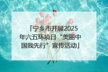 宁乡市开展2025年六五环境日“美丽中国我先行”宣传活动