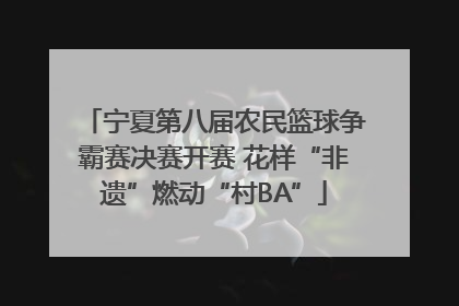 宁夏第八届农民篮球争霸赛决赛开赛 花样“非遗”燃动“村BA”