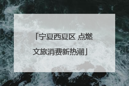 宁夏西夏区 点燃文旅消费新热潮