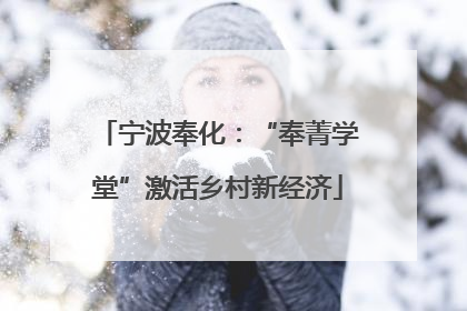 宁波奉化：“奉菁学堂”激活乡村新经济