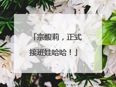 宗馥莉，正式接班娃哈哈！