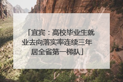 宜宾：高校毕业生就业去向落实率连续三年居全省第一梯队