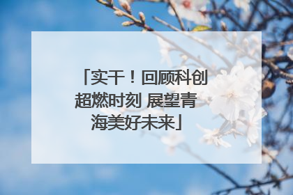 实干！回顾科创超燃时刻 展望青海美好未来