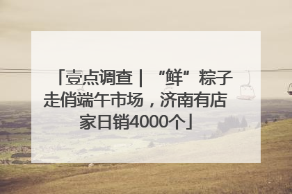 壹点调查｜“鲜”粽子走俏端午市场，济南有店家日销4000个