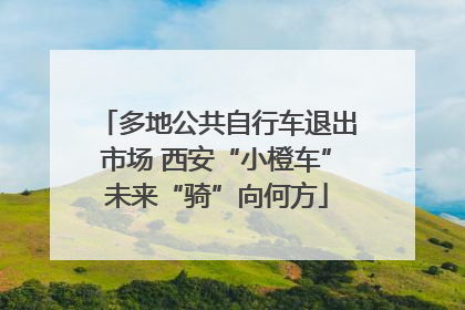 多地公共自行车退出市场 西安“小橙车”未来“骑”向何方